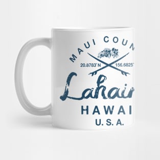 Lahaina Maui Hawaii Surfing Vintage Mug